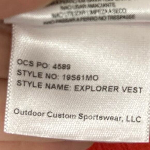 COLUMBIA Omni Wick Explorer Golf Vest Intense Red Size Large - Picture 9 of 9